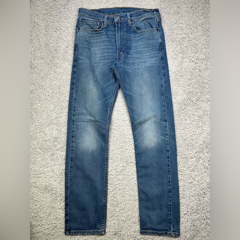 Levi's Jeans Mens 34 x 32 Classic Straight 513 Regular Wash Casual Denim Basic